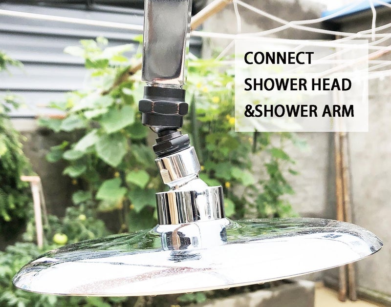 MissMin shower head Swivel ball adapter,hand shower rotate povit shower arm extension connector,ORB/oil rubbed bronze - Image 2